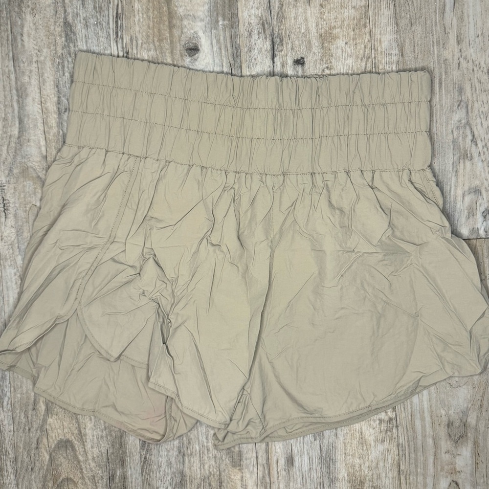 Khaki XL Zenana athletic shorts